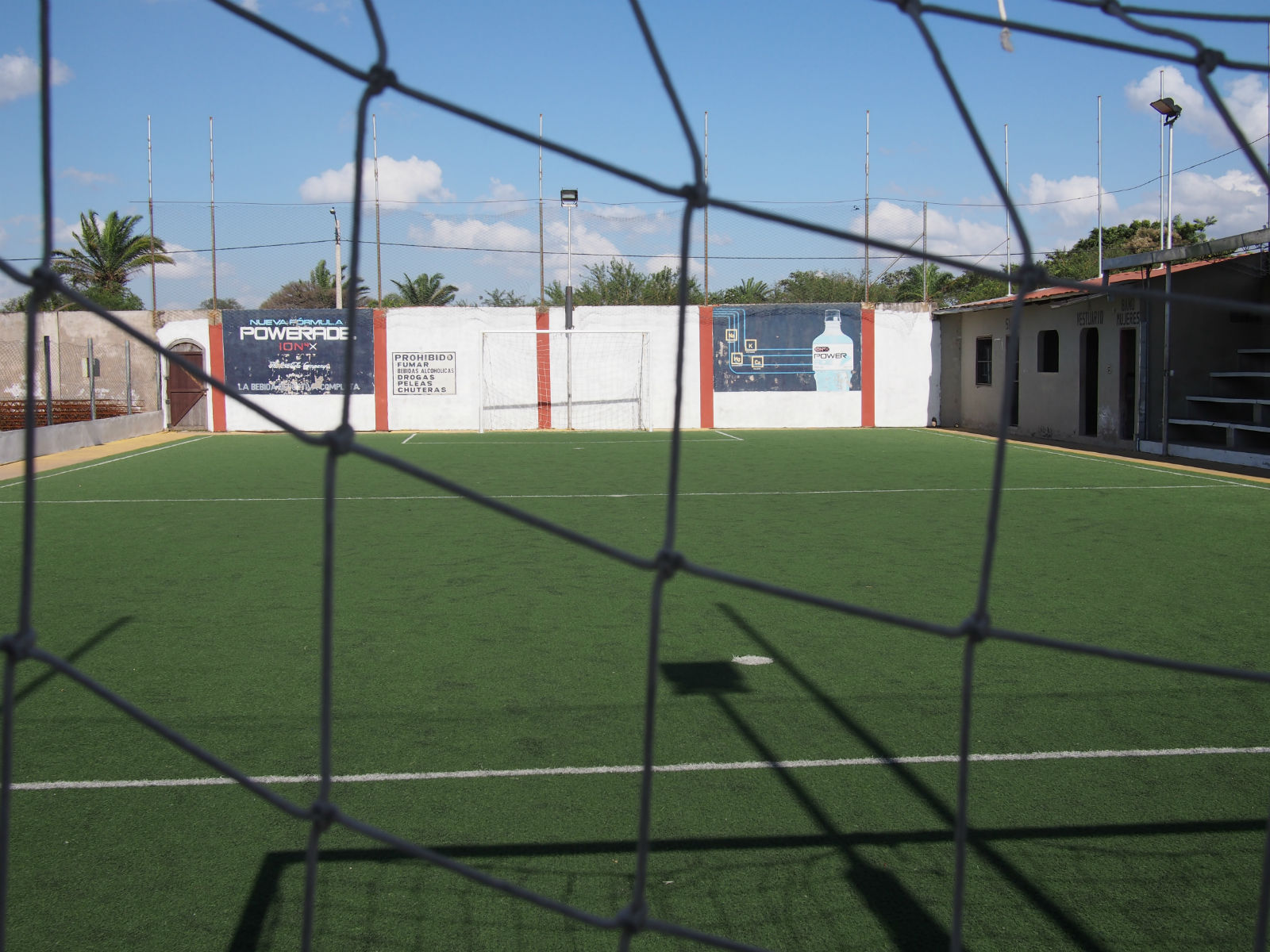 The cancha (soccer field), where the boys play. They also rent the field to neighbors, which provides some income.